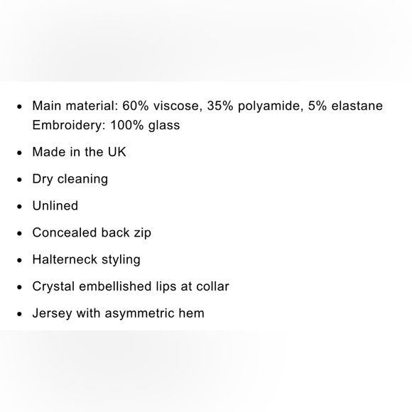 DAVID KOMA NWT
Crystal Lip Embroidered Halter Neck Mini Dress - Picture 14 of 17